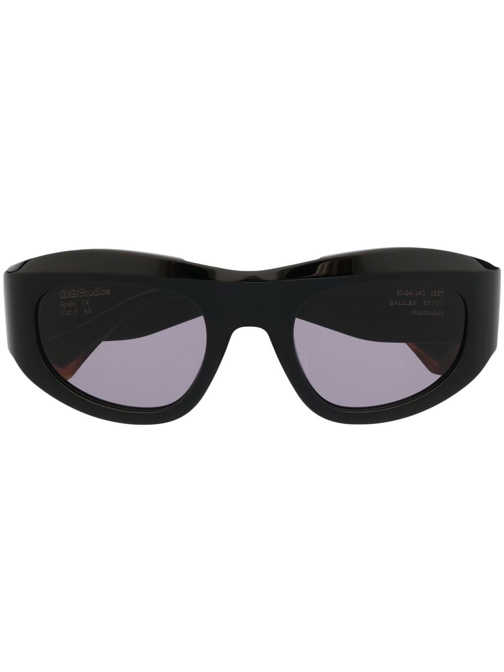 GIGI STUDIOS tinted lenses sculpted sunglasses - Black von GIGI STUDIOS