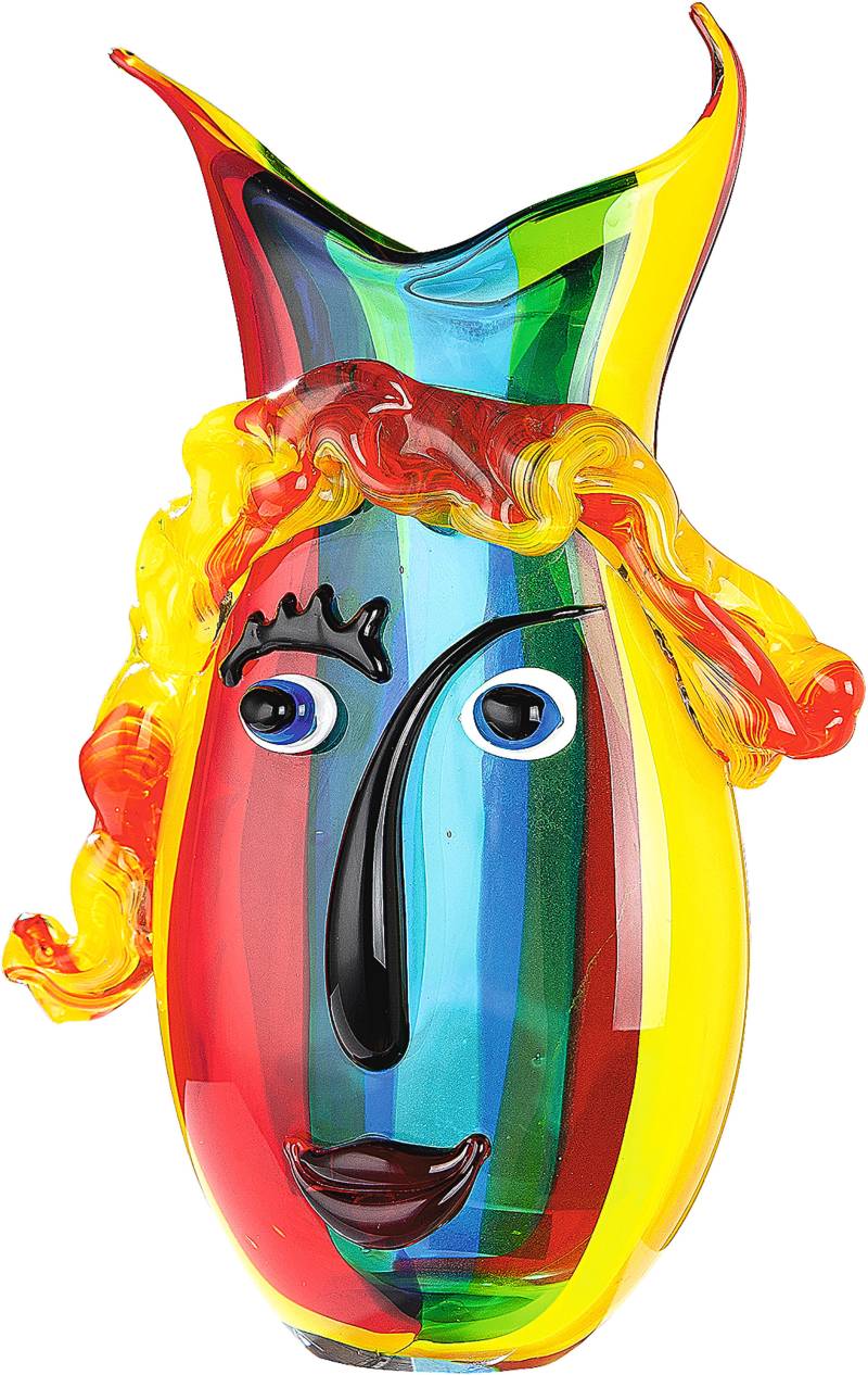 GILDE GLAS art Tischvase »Rainbow«, (1 St.), aus Glas, Höhe ca. 37 cm von GILDE GLAS art