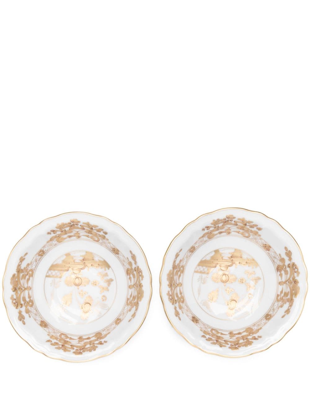 GINORI 1735 Aurum porcelain plate (set of two) - White von GINORI 1735