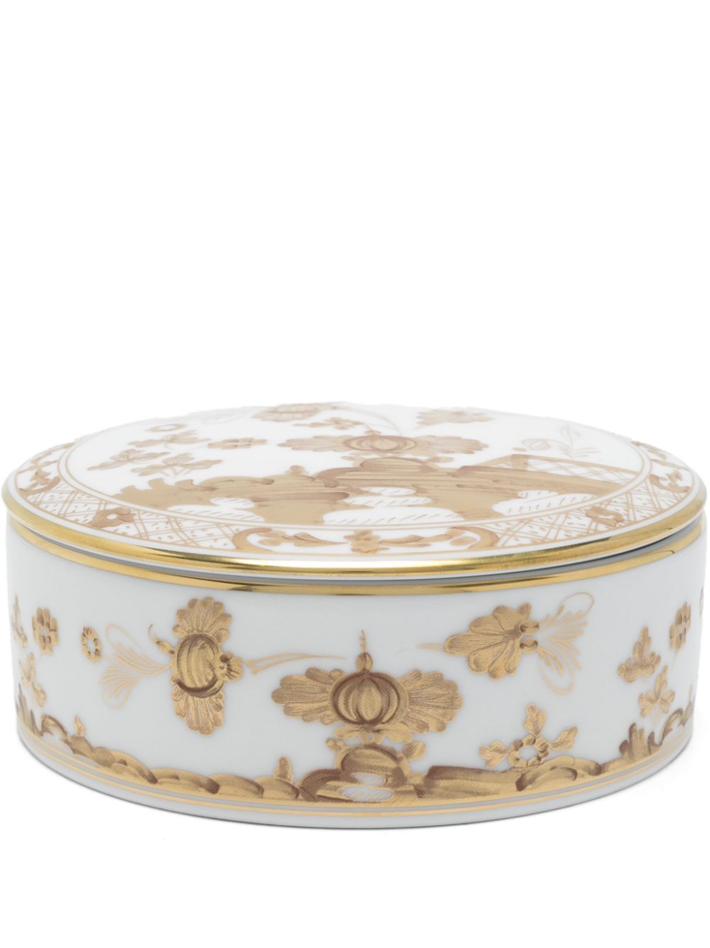 GINORI 1735 Aurum trinket box (13cm) - White von GINORI 1735