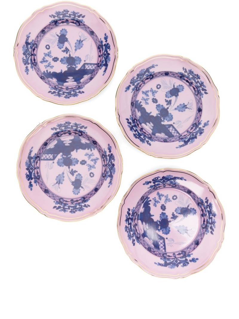 GINORI 1735 Azalea dessert plates (set of four) - Pink von GINORI 1735