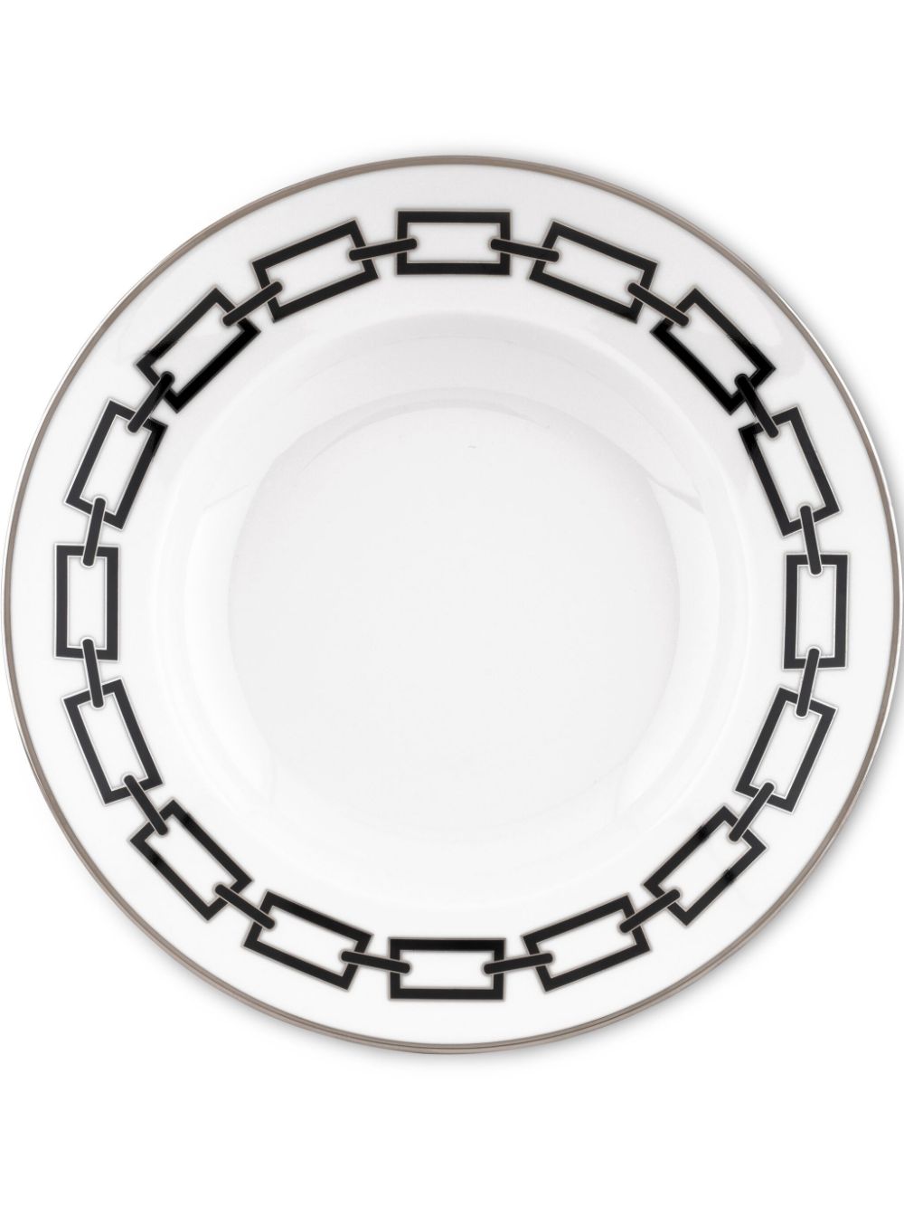 GINORI 1735 Catene Nero soup plate (24.5cm) - White von GINORI 1735