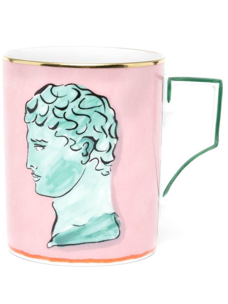 GINORI 1735 Il Viaggio di Nettuno porcelain mug - Pink von GINORI 1735