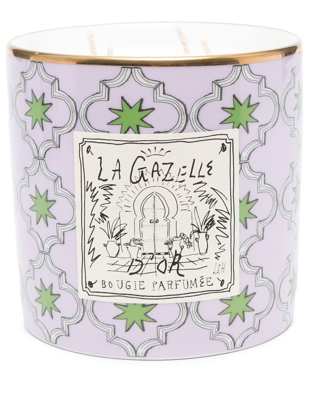 GINORI 1735 La Gazelle candle (1379g) - Purple von GINORI 1735