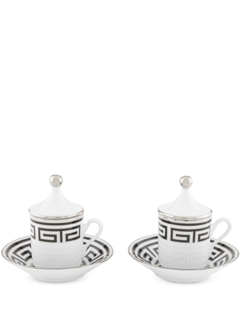 GINORI 1735 Labirinto coffee set (set of two) - Black von GINORI 1735