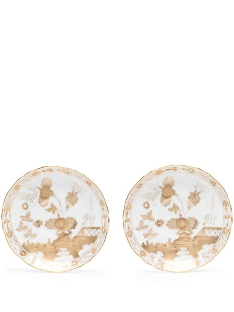 GINORI 1735 Oriente Italiano Aurum porcelain plate (set of two) - White von GINORI 1735