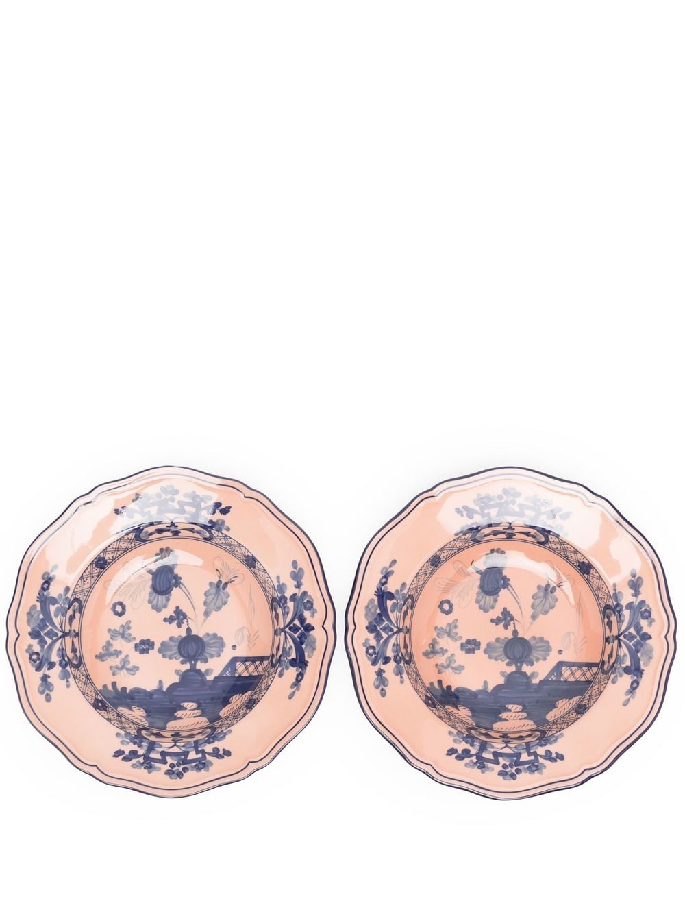 GINORI 1735 Oriente Italiano Cipria plate set (set of two) - Pink von GINORI 1735