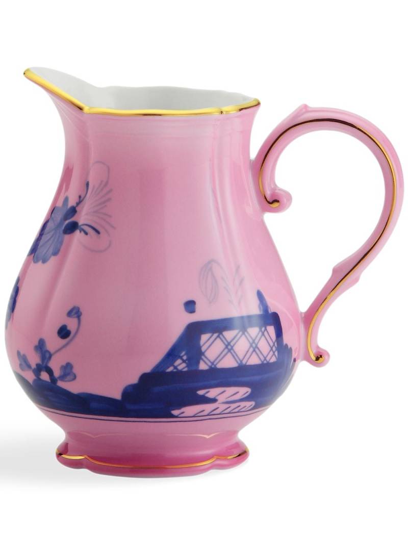 GINORI 1735 Oriente Italiano porcelain milk jug (11cm) - Pink von GINORI 1735