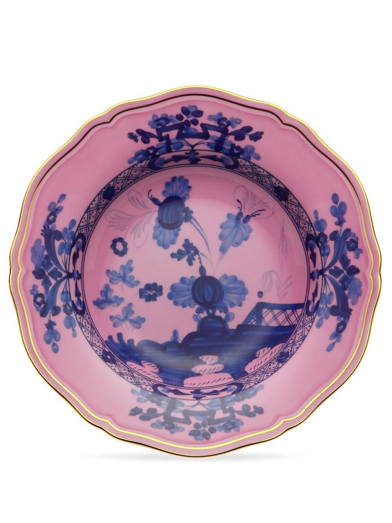 GINORI 1735 Oriente Italiano porcelain soup plates (set of 2) - Pink von GINORI 1735