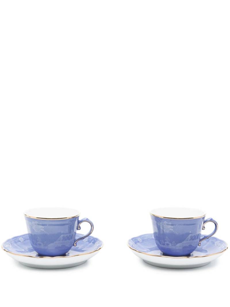 GINORI 1735 Oriente Italiano porcelain tea set (set of two) - Blue von GINORI 1735