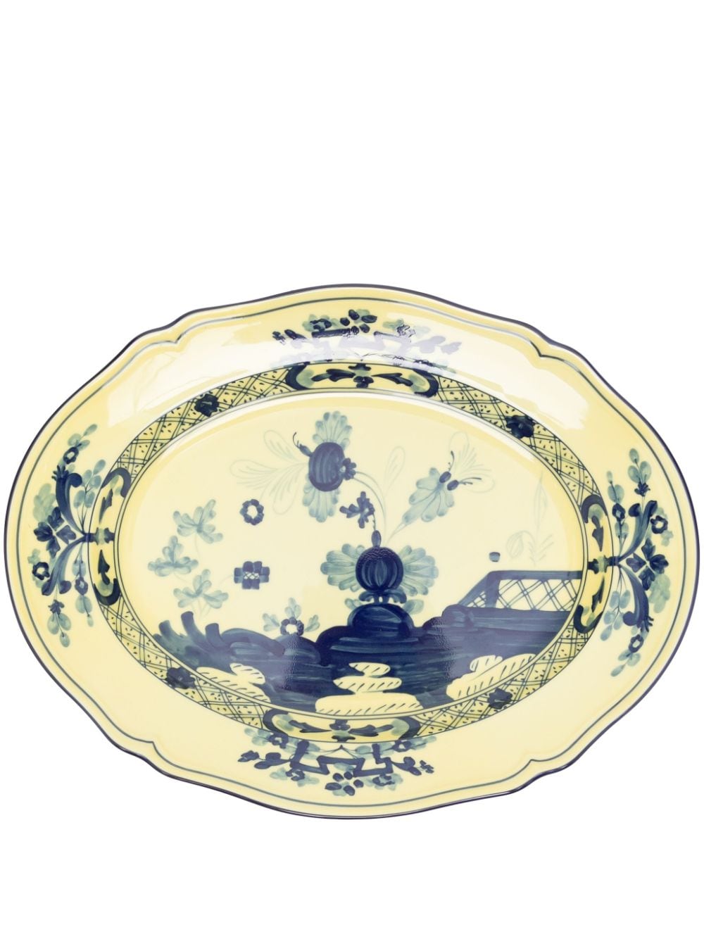 GINORI 1735 oval tray (27cm x 34cm) - Yellow von GINORI 1735