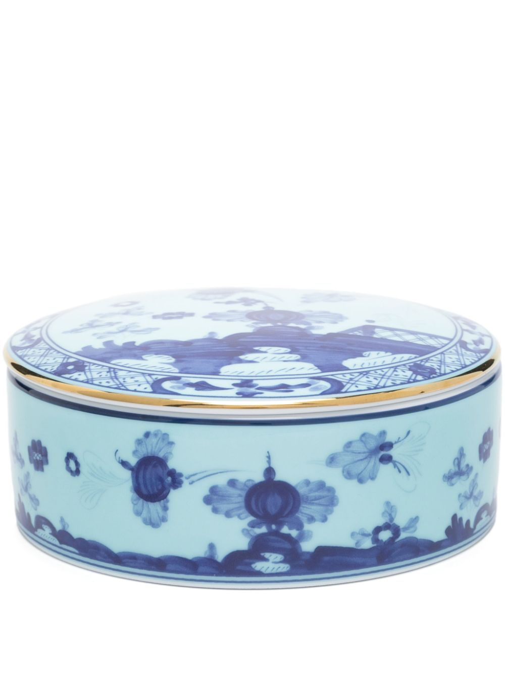 GINORI 1735 porcelain trinket box (13cm) - Blue von GINORI 1735