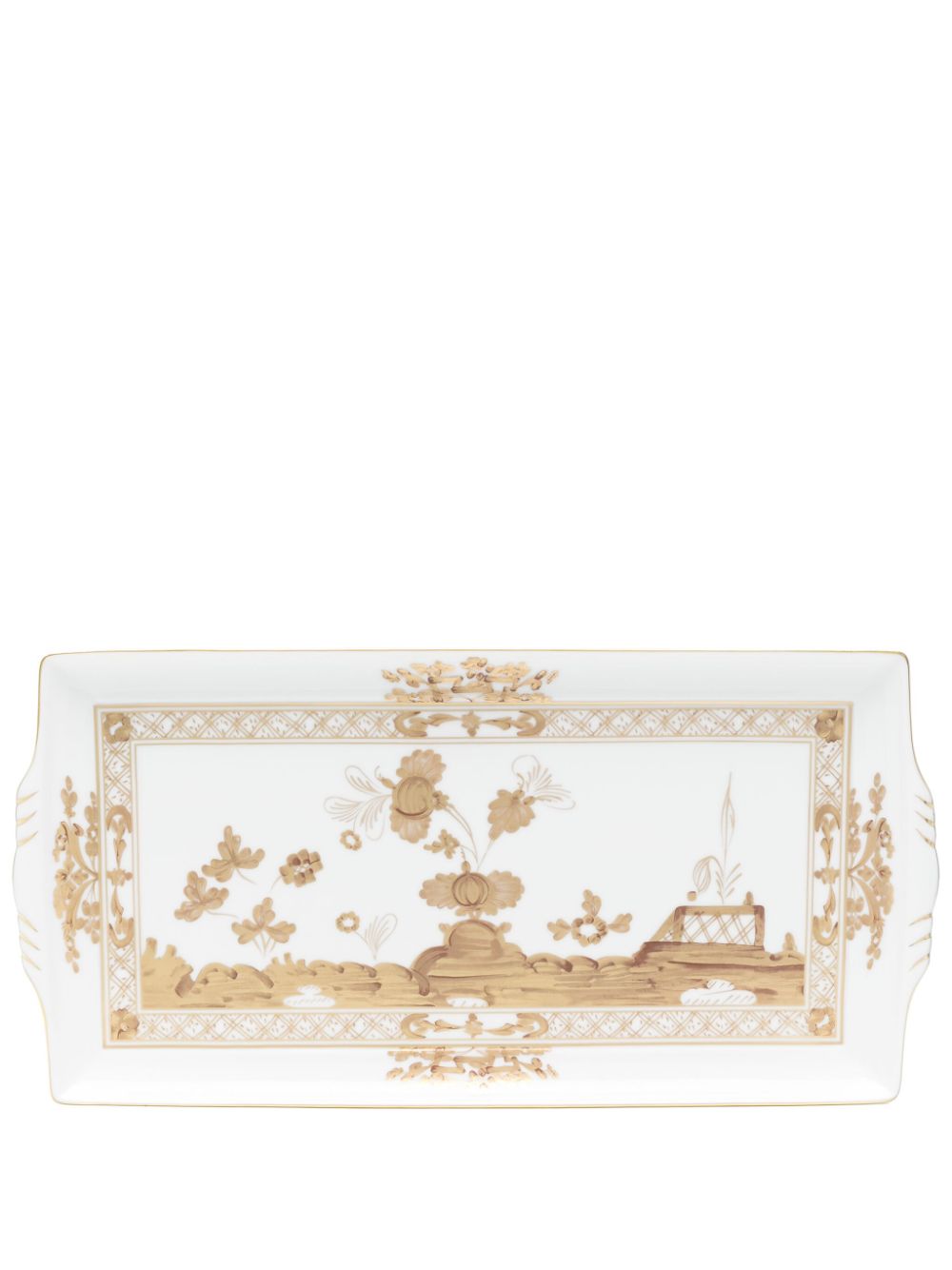 GINORI 1735 rectanglar tray (33.3cm x 1.7cm) - White von GINORI 1735