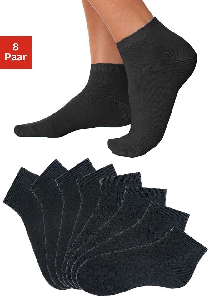 Go in Kurzsocken, (Packung, 8 Paar), uni in Basic Farben von Go in