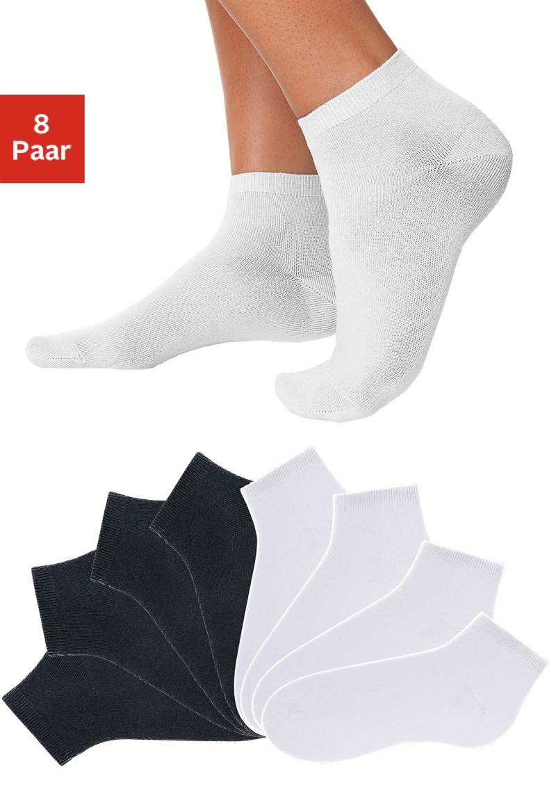 Go in Kurzsocken, (Packung, 8 Paar), uni in Basic Farben von Go in