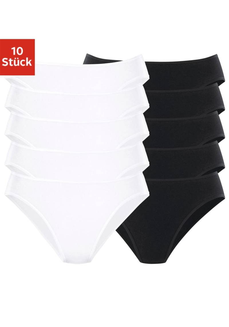 petite fleur Bikinislip, (10er-Pack), aus elastischer Baumwolle von PETITE FLEUR