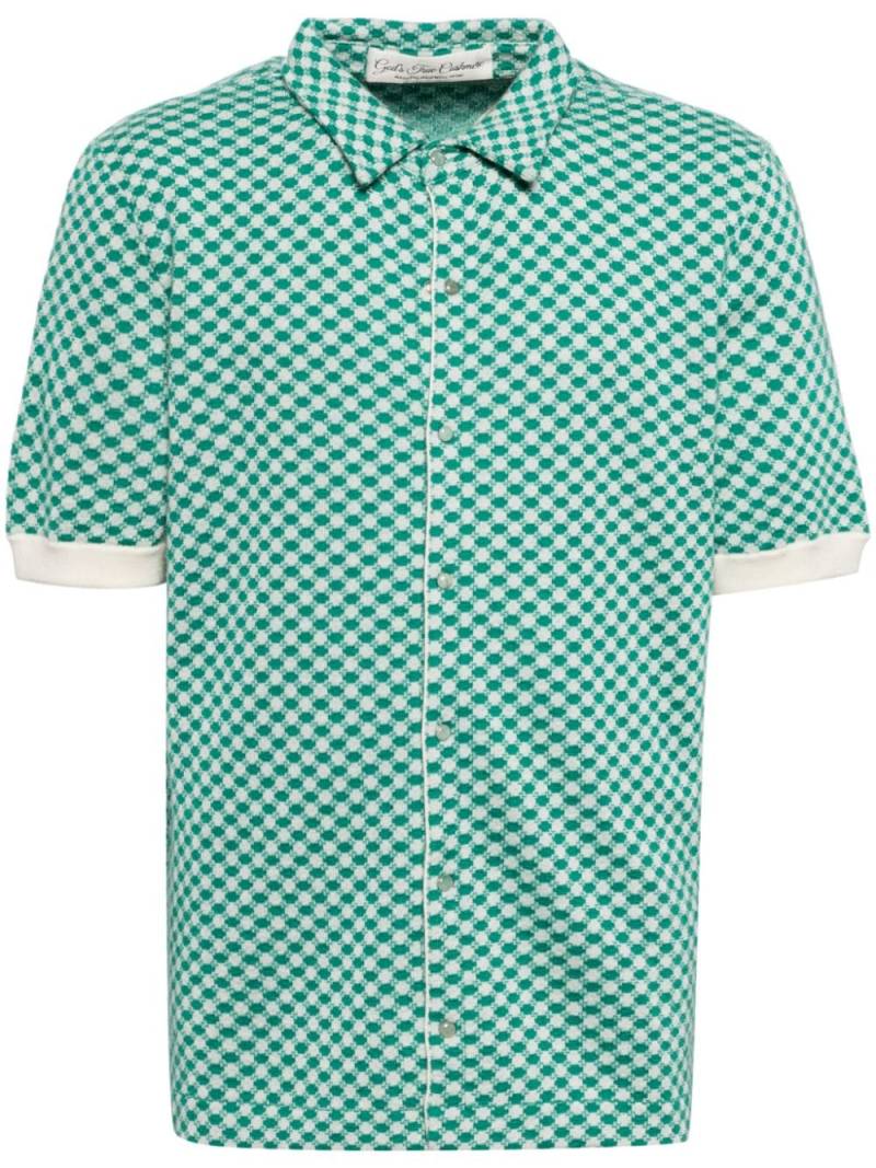 GOD'S TRUE CASHMERE Emerald-Dot jacquard boat shirt - Green von GOD'S TRUE CASHMERE