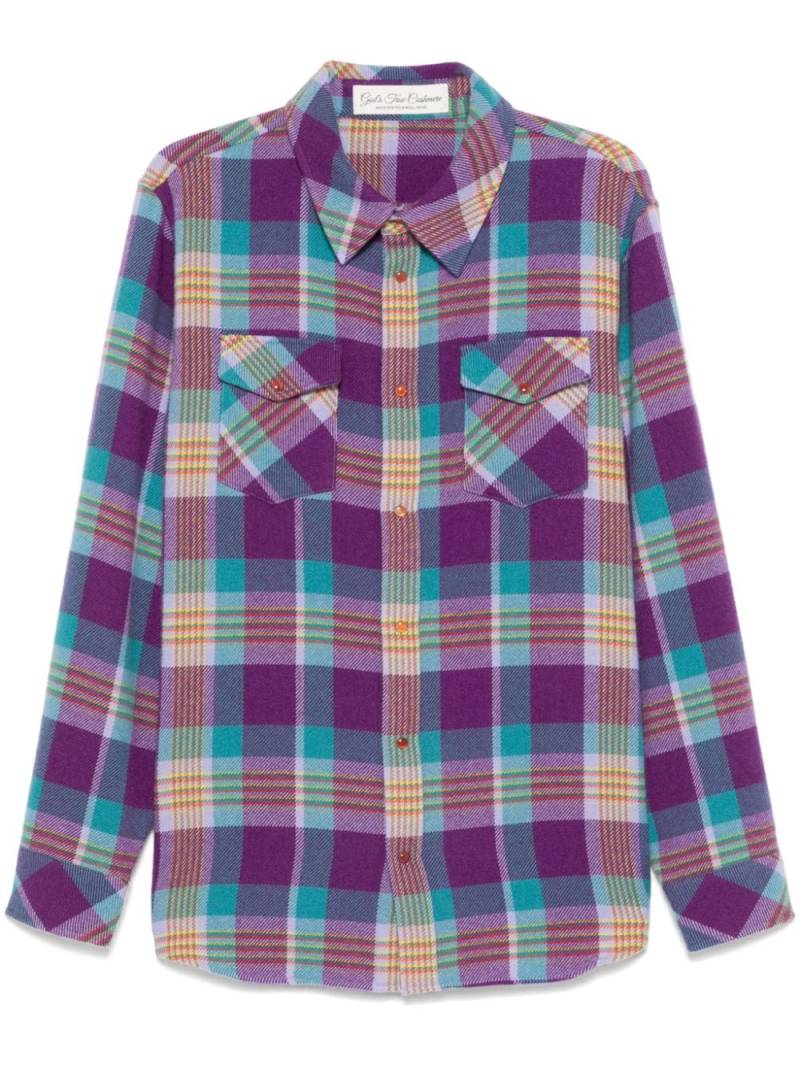 GOD'S TRUE CASHMERE Jean's Glade shirt - Purple von GOD'S TRUE CASHMERE