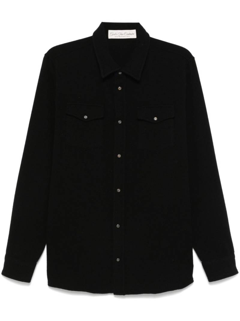 GOD'S TRUE CASHMERE cashmere shirt - Black von GOD'S TRUE CASHMERE