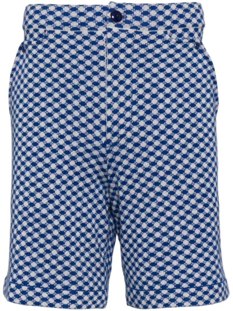 GOD'S TRUE CASHMERE dot cashmere boat shorts - Blue von GOD'S TRUE CASHMERE