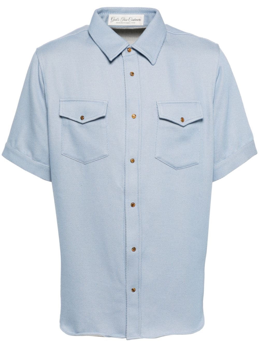 GOD'S TRUE CASHMERE short-sleeves shirt - Blue von GOD'S TRUE CASHMERE