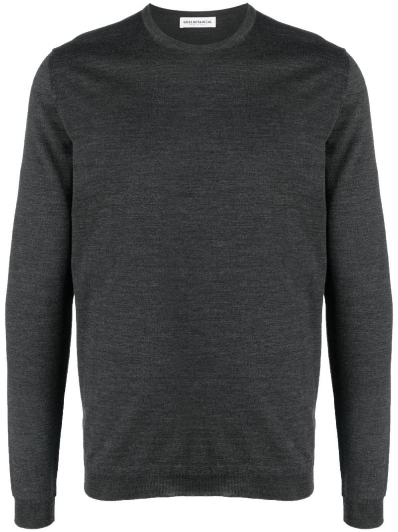 GOES BOTANICAL crew-neck merino-wool jumper - Grey von GOES BOTANICAL