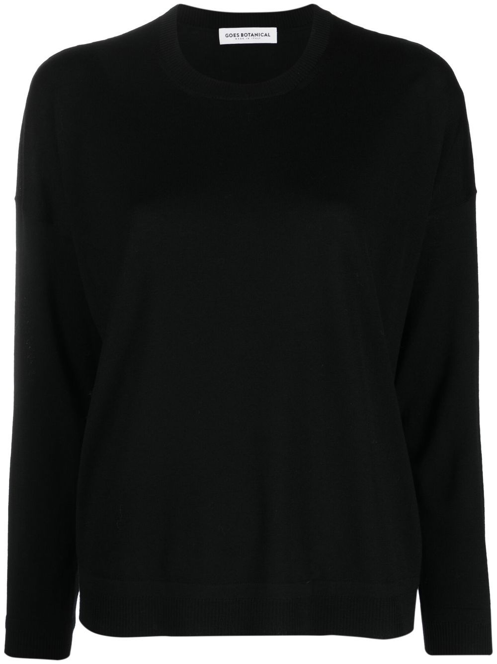 GOES BOTANICAL long-sleeve merino-wool jumper - Black von GOES BOTANICAL