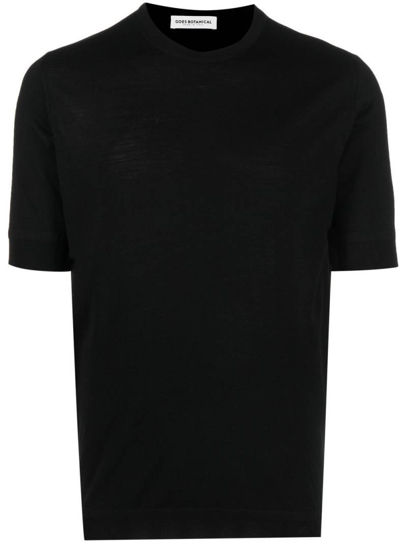 GOES BOTANICAL merino wool crew-neck T-shirt - Black von GOES BOTANICAL