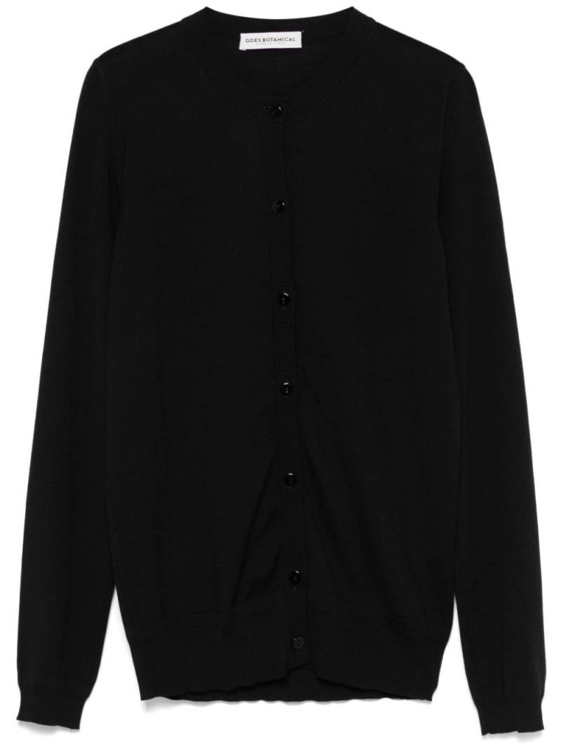 GOES BOTANICAL merino-wool cardigan - Black von GOES BOTANICAL