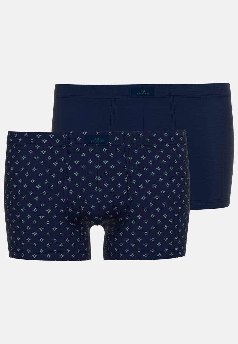 GÖTZBURG Boxershorts, (2er Pack), mit stilvollem Musterdesign von GÖTZBURG