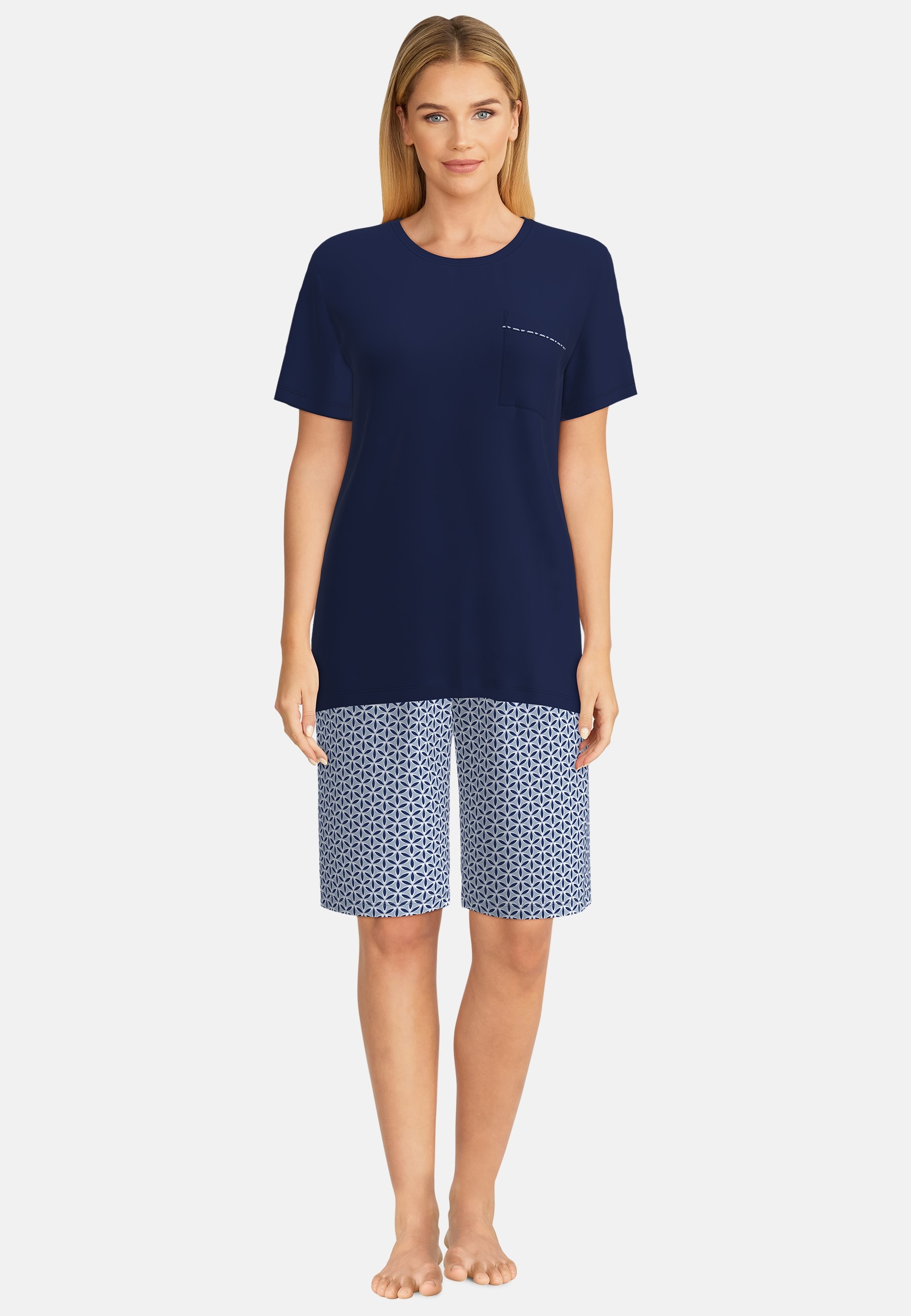 GÖTZBURG Shorty, (2 tlg.), Shirt mit kleiner Brusttasche von GÖTZBURG
