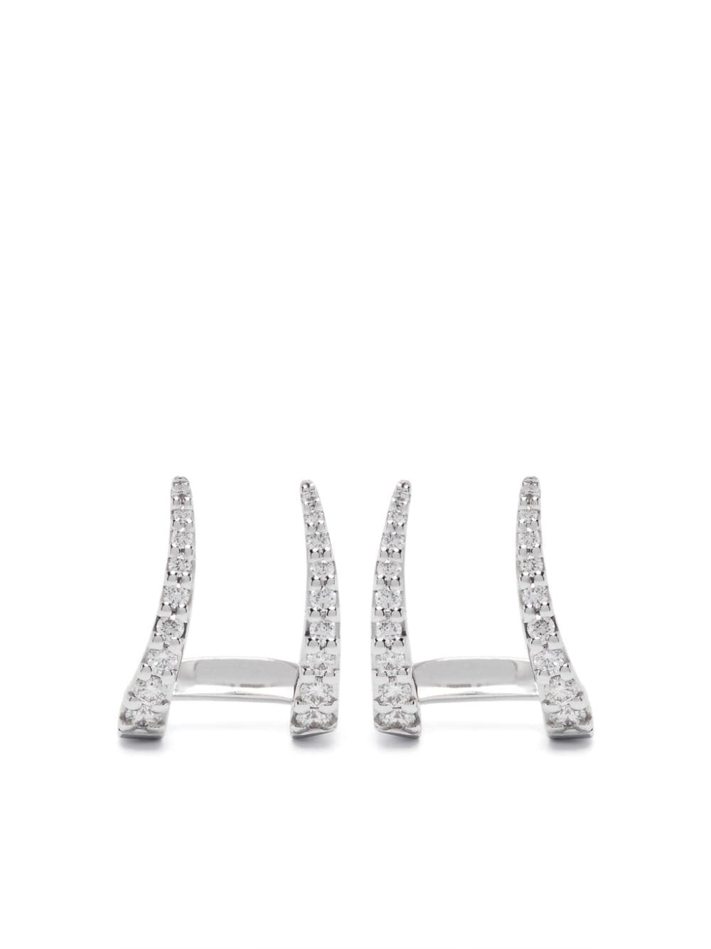 GOLD & ROSES 18Kt white gold Jardín de Aire diamond earrings von GOLD & ROSES