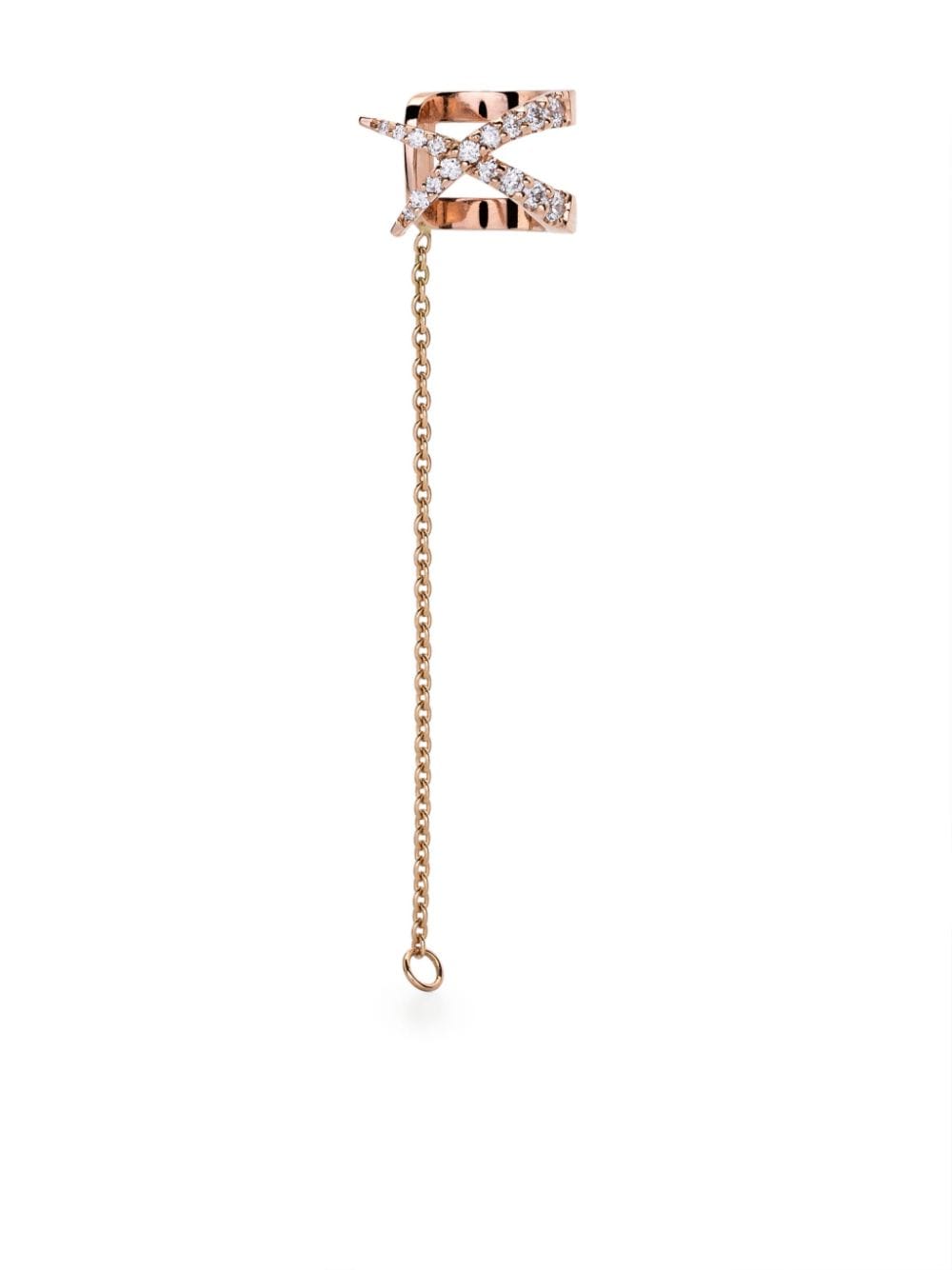 GOLD & ROSES 18kt rose gold Jardín de Aire diamond ear cuff von GOLD & ROSES