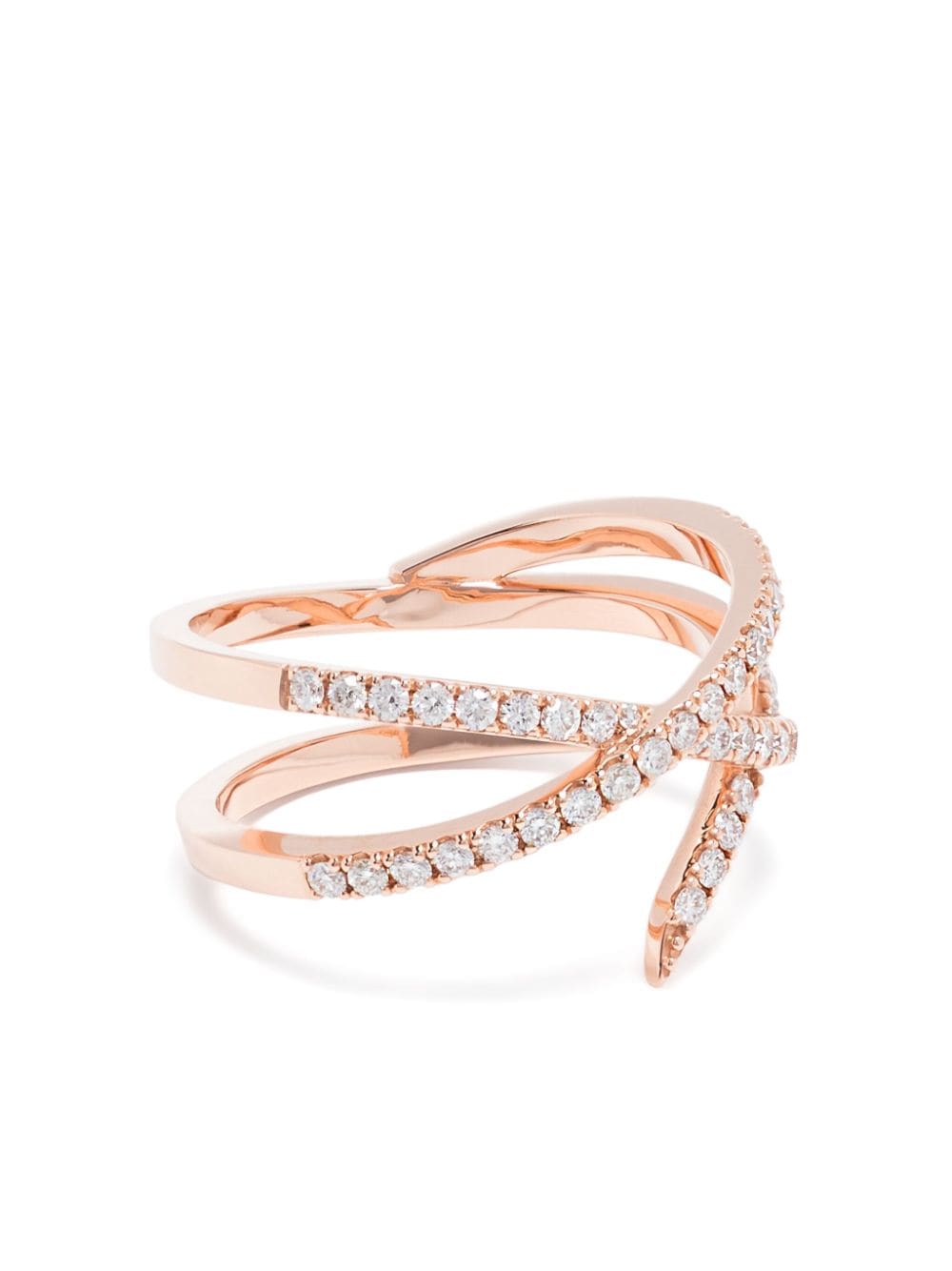 GOLD & ROSES 18kt rose gold Loulou diamond ring von GOLD & ROSES