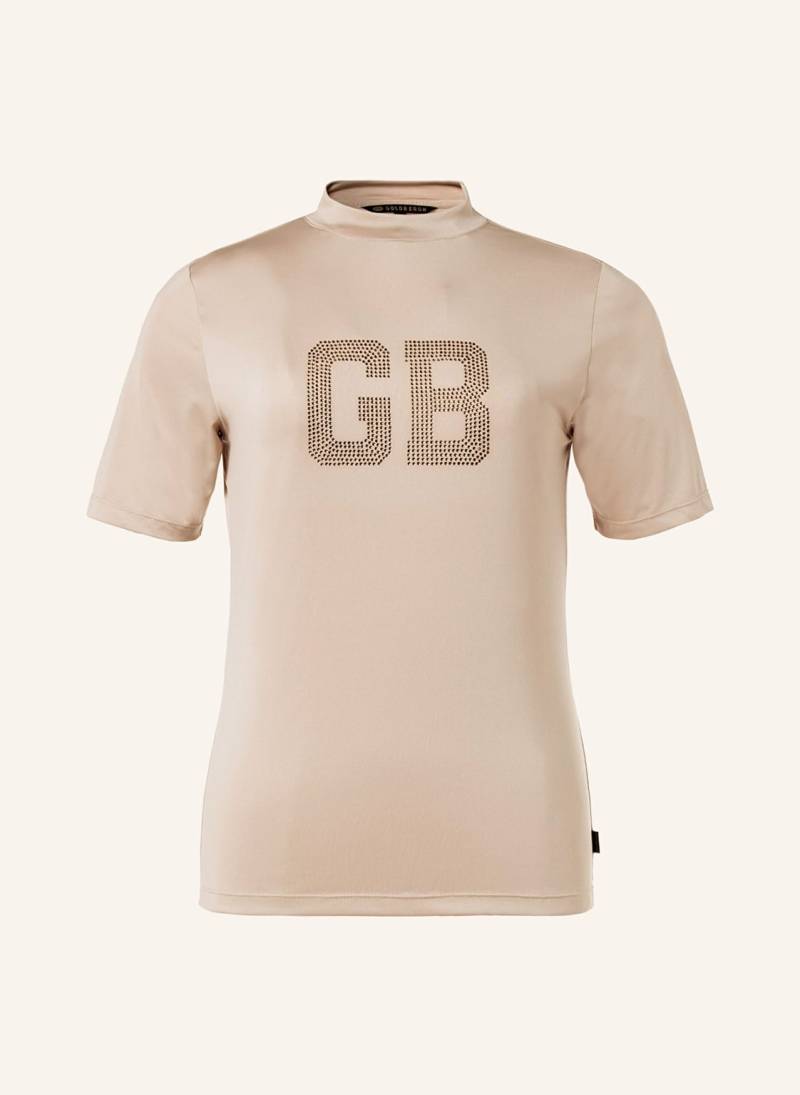 Goldbergh T-Shirt Felicity Mit Schmucksteinen beige von GOLDBERGH