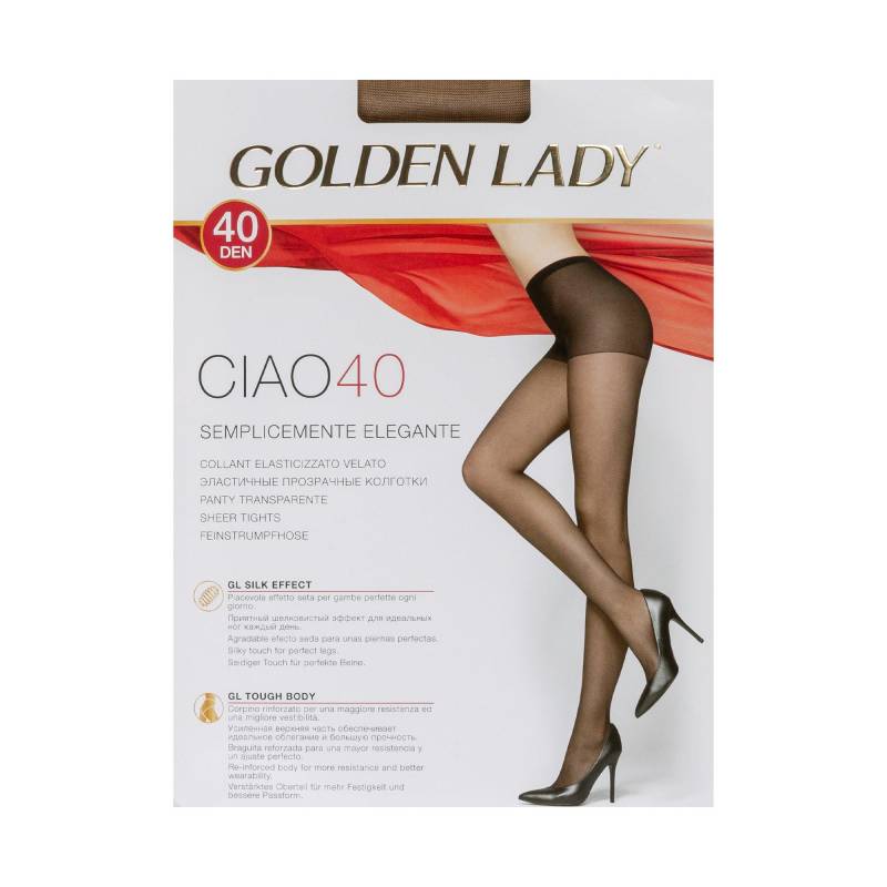 GOLDEN LADY - Strumpfhose, 40 Den, für Damen, Nature, Größe L von GOLDEN LADY