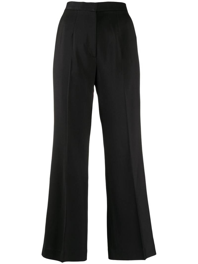 GOODIOUS cropped boot-cut trousers - Black von GOODIOUS