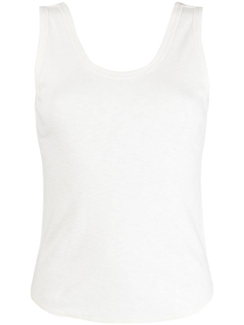 GOODIOUS scoop-neck tank top - White von GOODIOUS