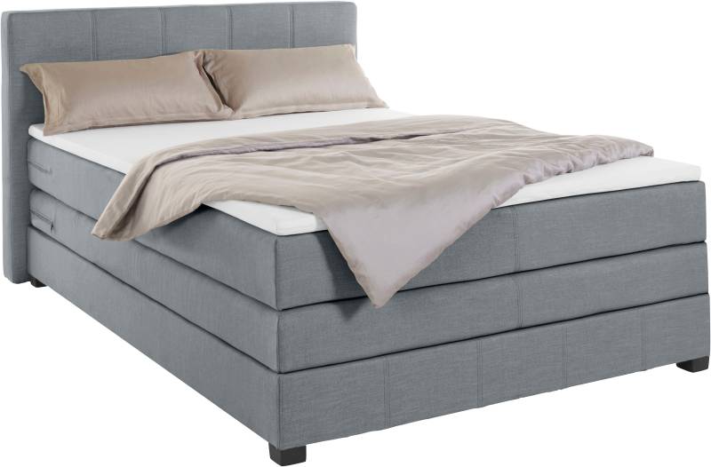 GOODproduct Boxspringbett »Peetu«, Taschenfederkern-Matratze, in 4 Breiten und 4 Farben, incl. Topper von GOODproduct