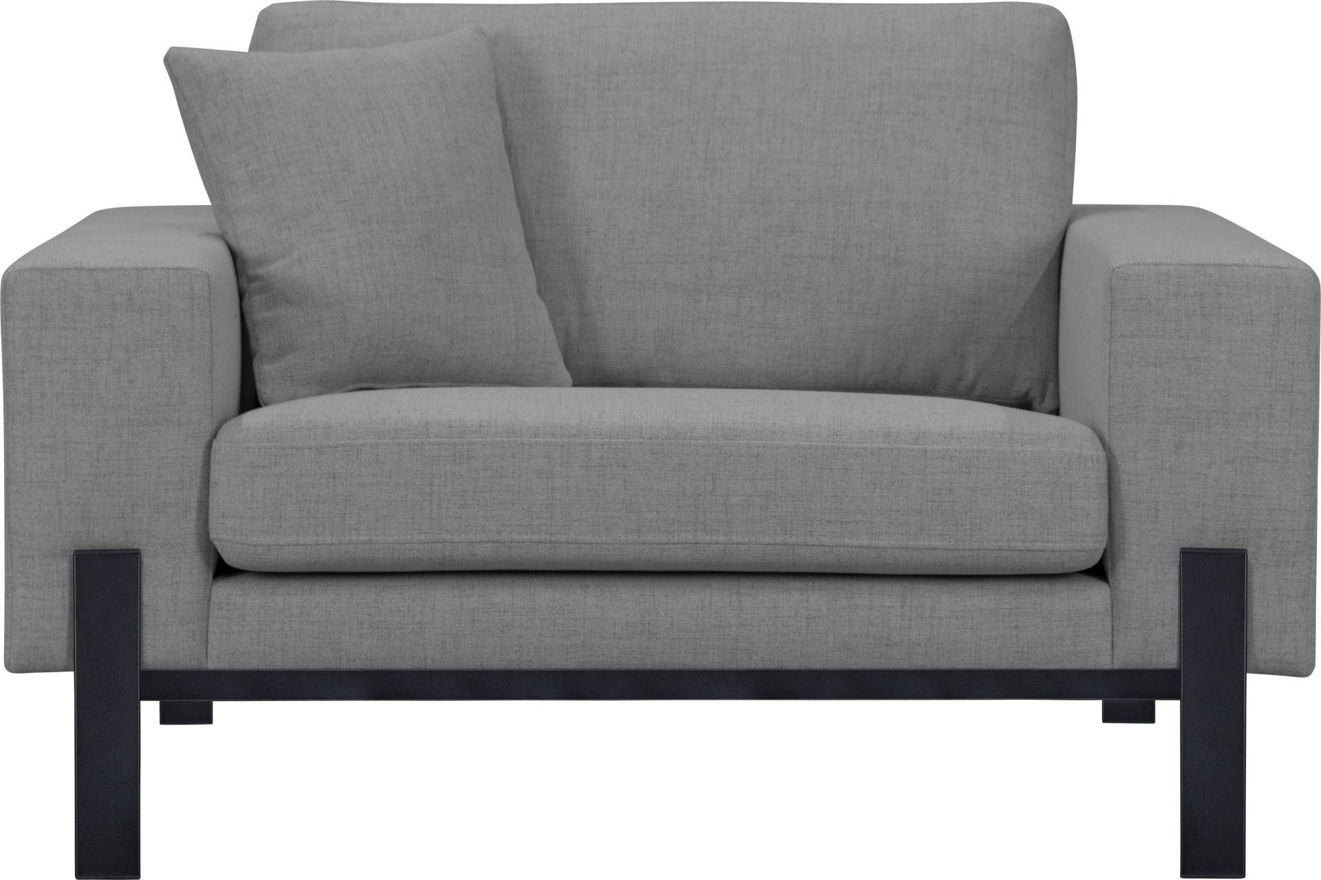 GOODproduct Loveseat »Ennis Sessel Metallgestell«, Verschiedene Bezugsqualitäten: Baumwolle, recyceltes Polyester von GOODproduct