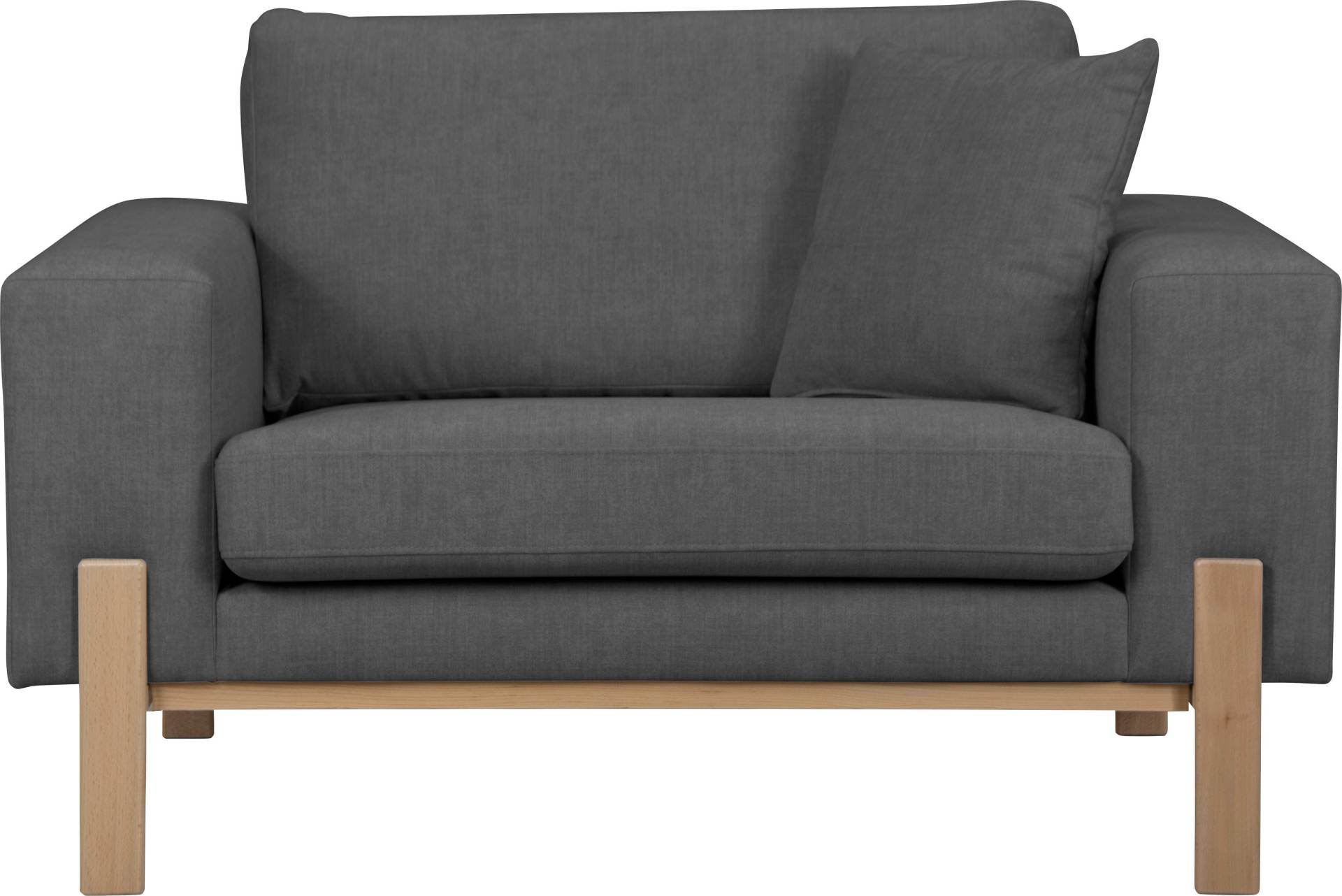 GOODproduct Loveseat »Hanne Sessel mit Holzrahmen«, Verschiedene Bezugsqualitäten: Baumwolle, recyceltes Polyester von GOODproduct