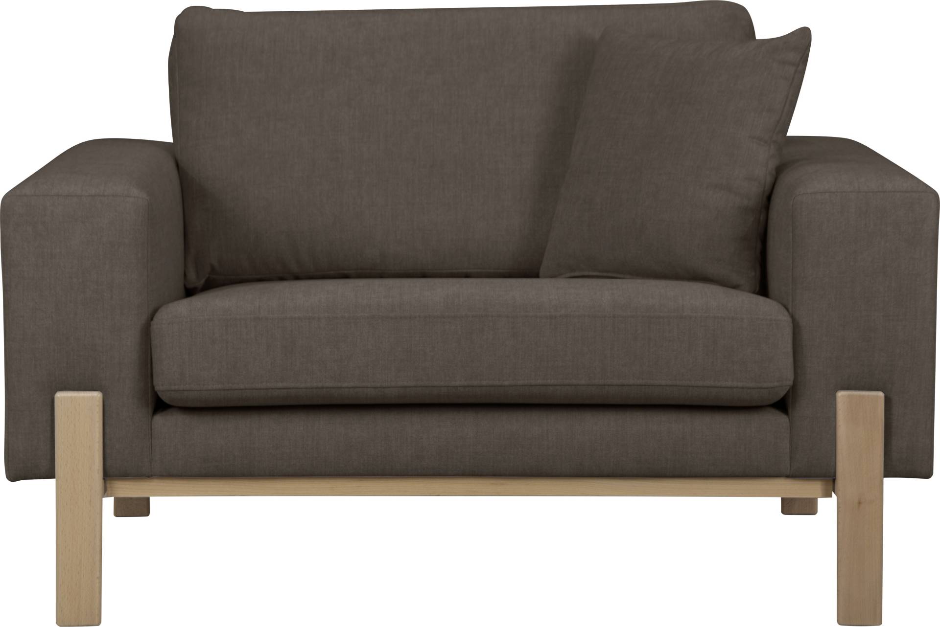 GOODproduct Loveseat »Hanne Sessel mit Holzrahmen«, Verschiedene Bezugsqualitäten: Baumwolle, recyceltes Polyester von GOODproduct