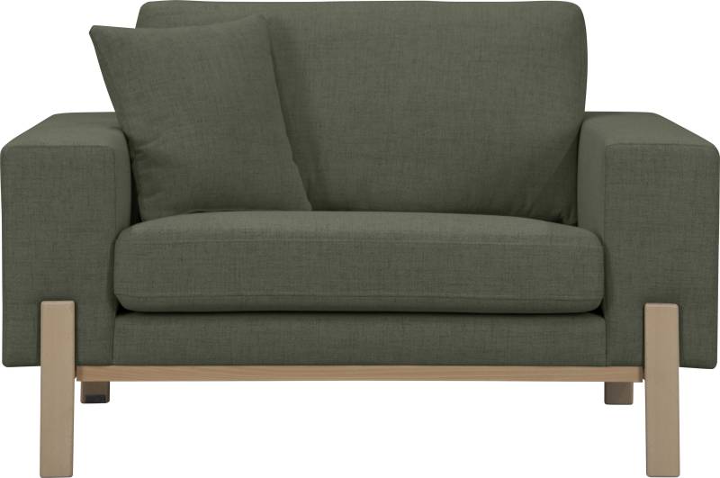 GOODproduct Loveseat »Hanne Sessel mit Holzrahmen«, Verschiedene Bezugsqualitäten: Baumwolle, recyceltes Polyester von GOODproduct