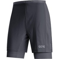 GOREWEAR Herren Laufshort R5 2IN1 schwarz | S von GOREWEAR