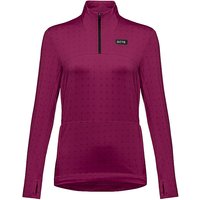 GOREWEAR Damen Laufshirt Everyday Thermo 1/4 Zip beere | 34 von GOREWEAR