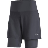 GOREWEAR Damen Laufshort 2in1 R5 schwarz | 34 von GOREWEAR