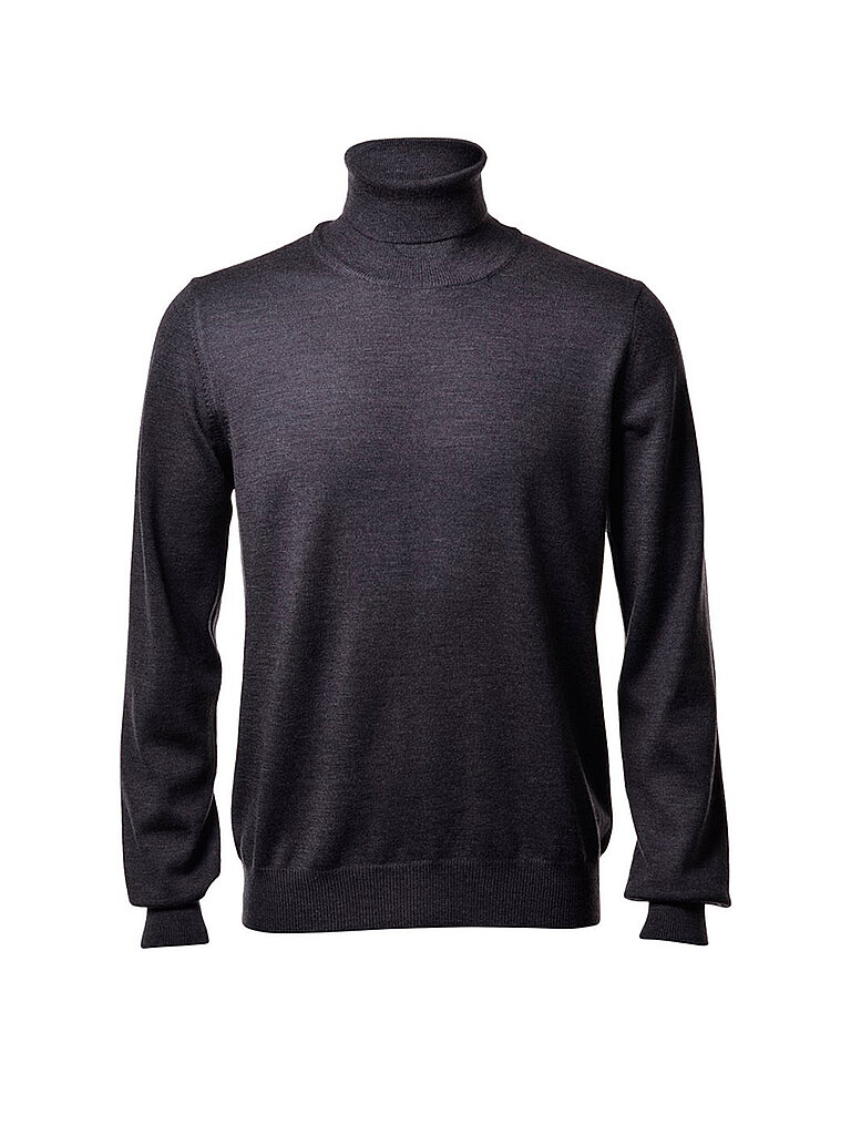 GRAN SASSO Rollkragenpullover grau | 46 von GRAN SASSO