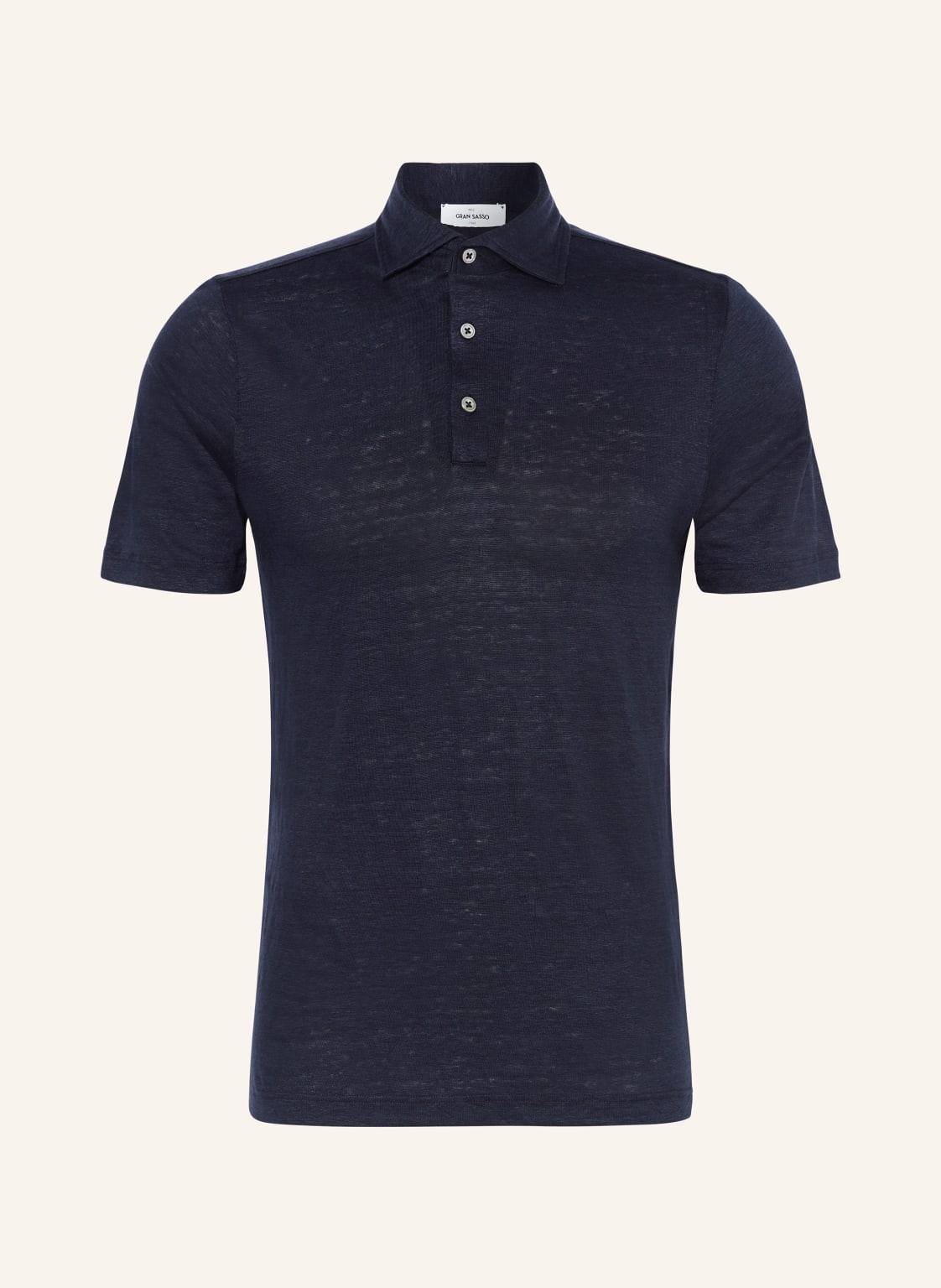 Gran Sasso Jersey-Poloshirt Aus Leinen blau von GRAN SASSO