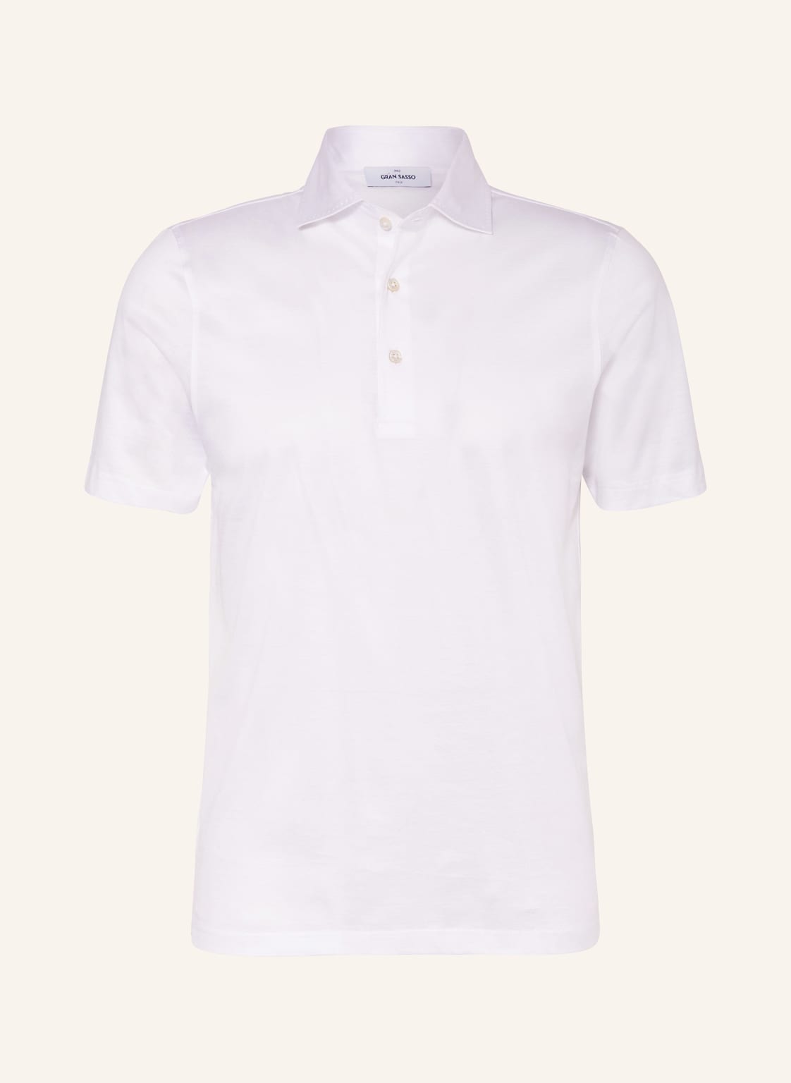 Gran Sasso Jersey-Poloshirt weiss von GRAN SASSO