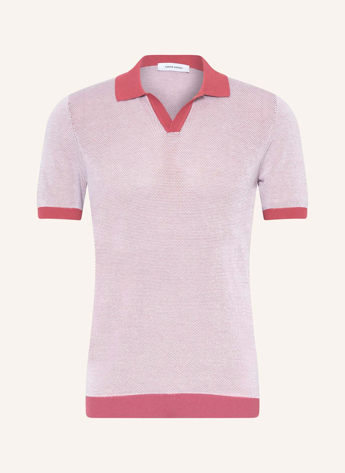 Gran Sasso Piqué-Poloshirt rot von GRAN SASSO